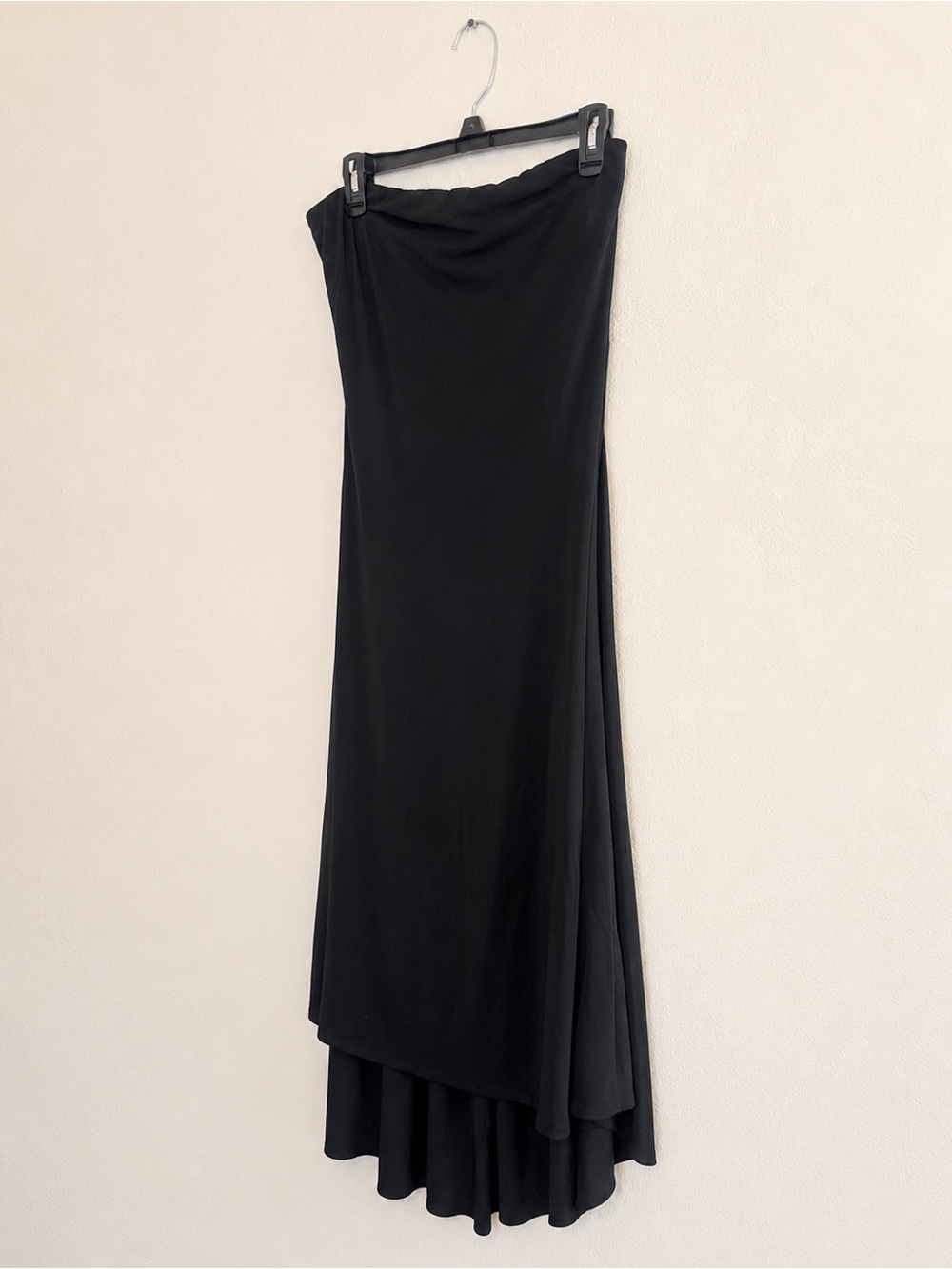 Express Black Strapless High Low Maxi Dress Size L